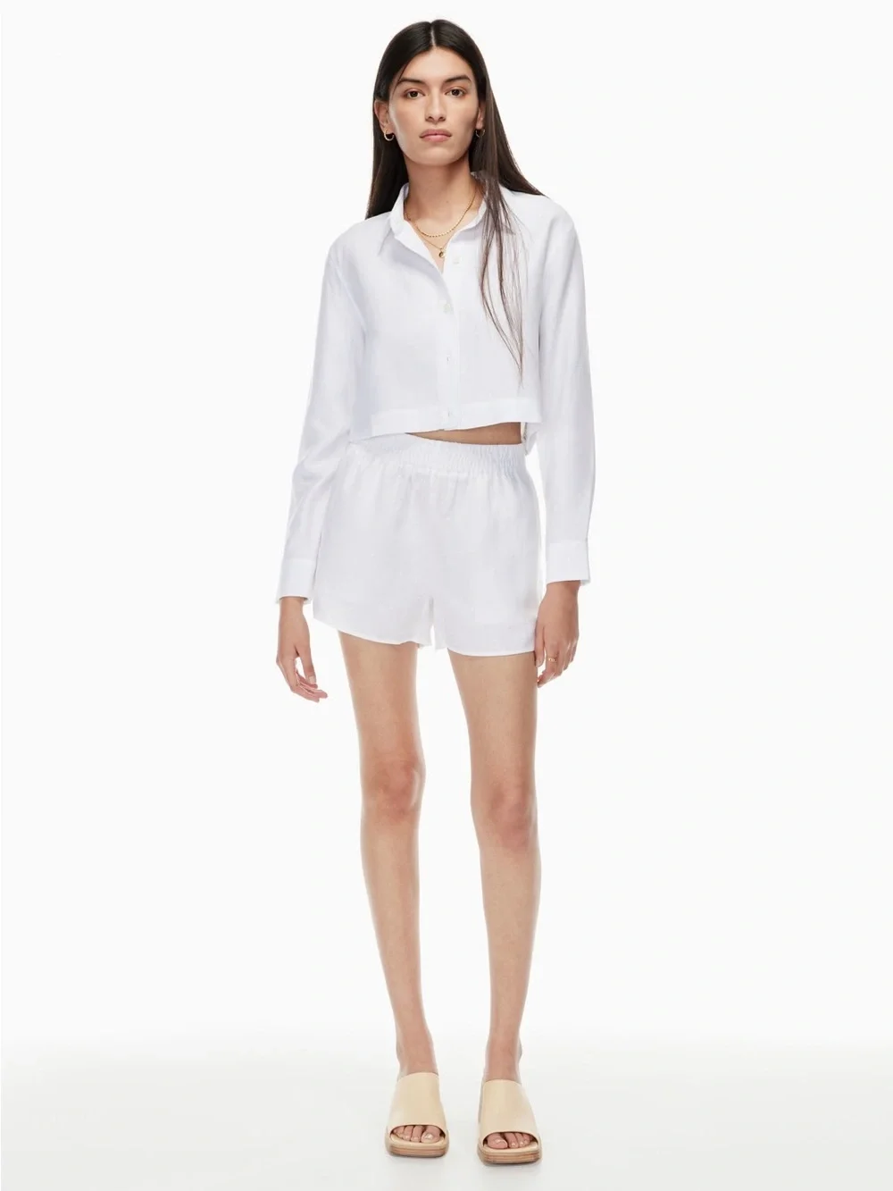 Aritzia Wilfred Gelato Linen Short